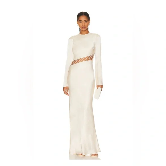 Shona Joy | Dresses | Shona Joy Arienzo Asymmetrical Lace Up Maxi Dress Us  Size 2 | Poshmark